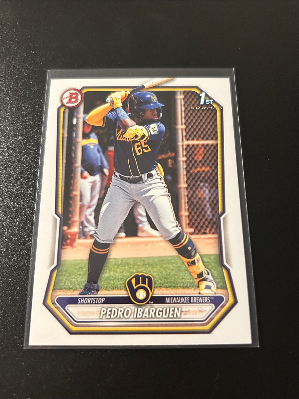 Topps Bowman Pedro Ibarguen Card - Blue & Gold